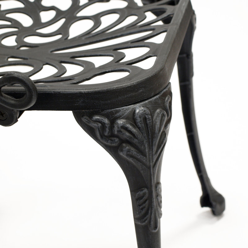 Outdoor Patio Dining Armchair, Antique Grey