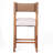 Natalina Rustic Bar Stool,Solid Wood Frame