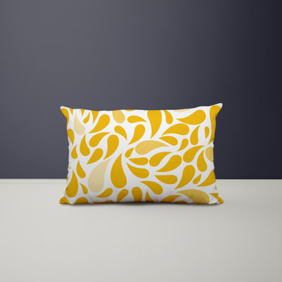 Paisley Outdoor Reversible Throw Pillow
