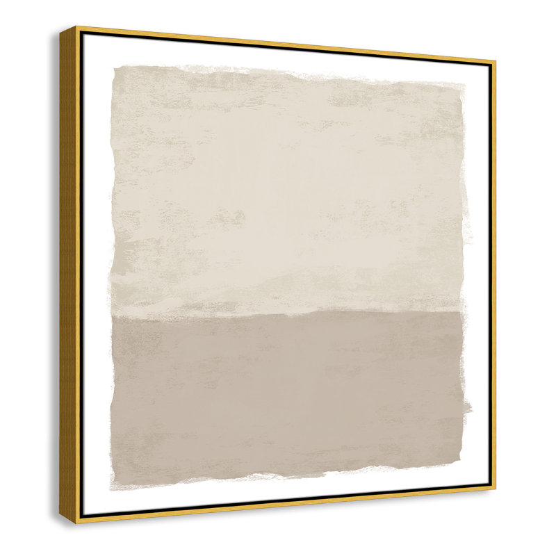 «Silent Sands II» par Natalie Carpentieri, H 37,5 po x l 37,5 po, Doré