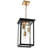 Outdoor Pendant Light Fixture, Exterior Chandelier Hanging Lantern For Front Porch, Anti-Rust Waterproof Farmhouse Outdoor Ceiling Lamp With Clear Glass.-137000235