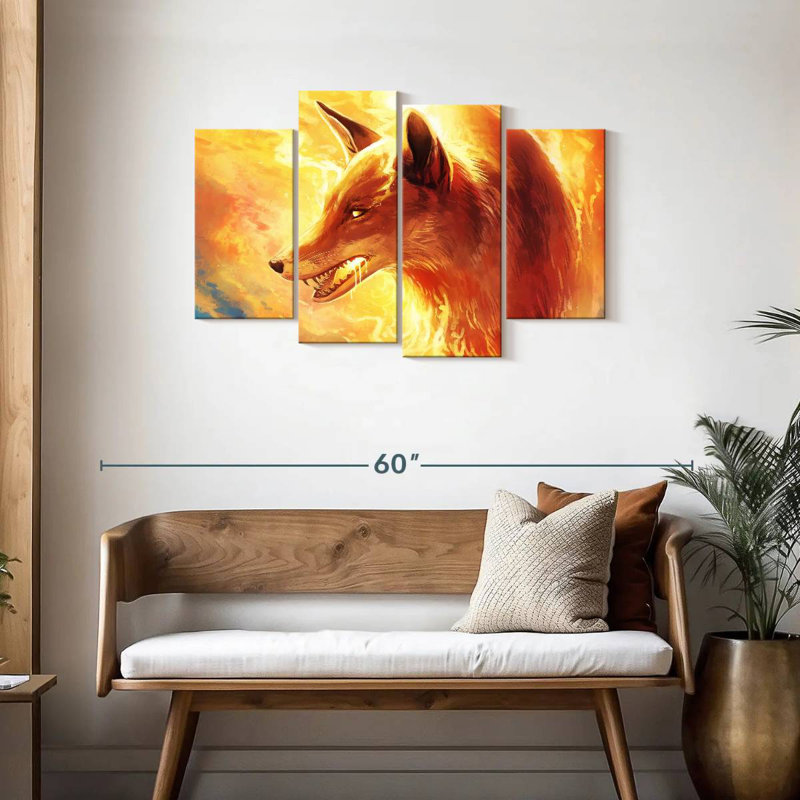 Brampt Fire Fox, 27" H x 43" W