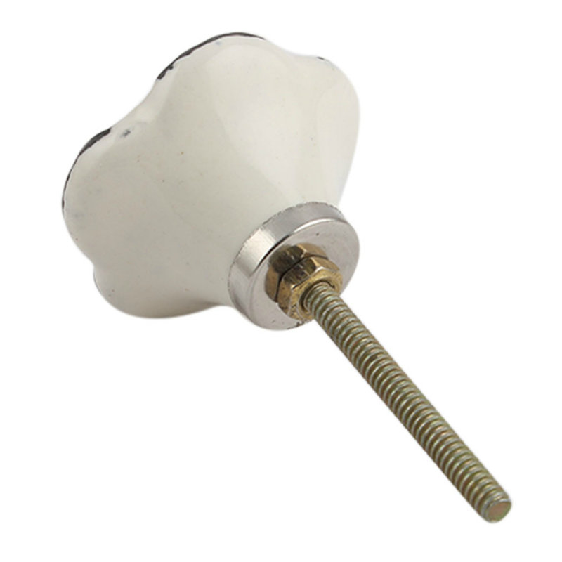 Novelty Knob, White/Black