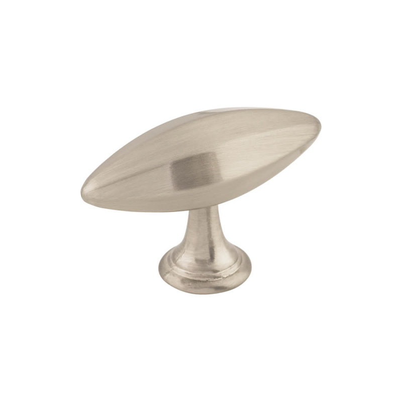 Chareau 1 15/16" Length Bar Knob, 1 15/16" Length, Brushed Satin Nickel