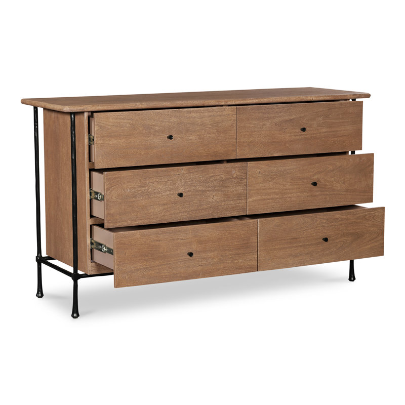 Rene 6 - Drawer Solid Wood Dresser