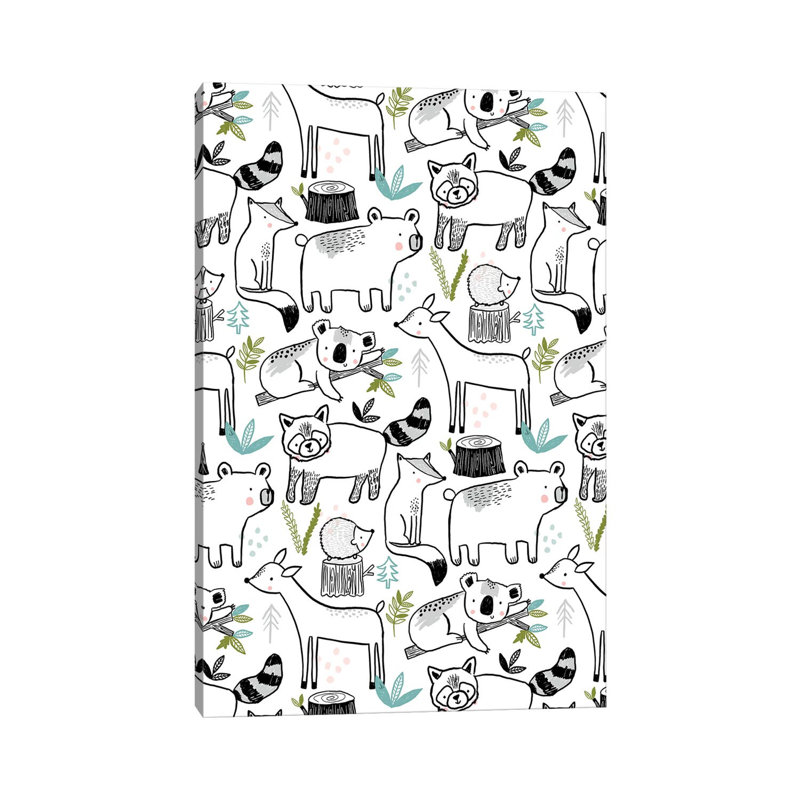 Everyday Inky Critters I by Lisa Barlow - Wrapped Canvas Print, 66.04cm H x 45.72cm W x 1.91cm D