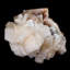 Apophyllite exceptionnellement rare avec stilbite sur calcédoine
