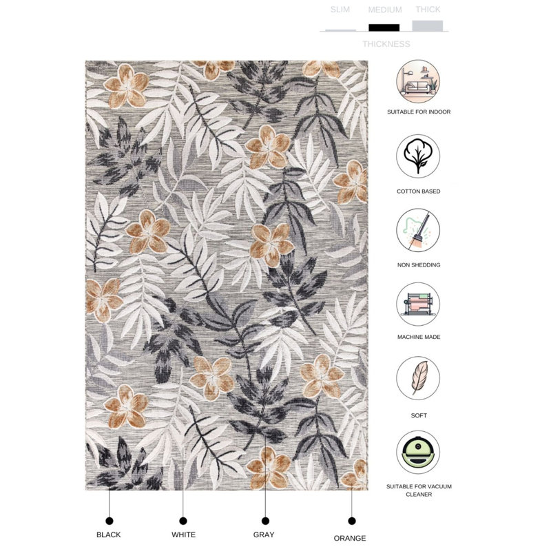 Tapis Ramires, Rectangle 5 pi 2 po x 7 pi 7 po