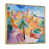 Toile avec cadre flottant or