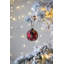 Décorations de Noël en verre de designer rouge | Ensemble de 12, 3 pouces