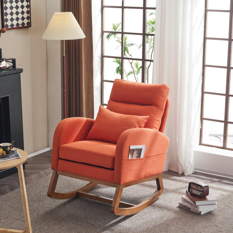 Chaise berçante Faustina, Orange