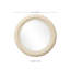 Miroir mural rond de 23,3 pouces avec finition travertin