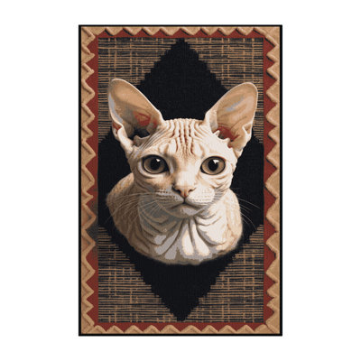 Washable Dwelf Cats Area Rug