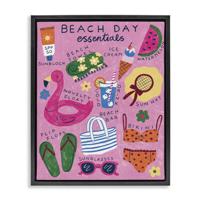  "Beach Day Essentials", art mural par Lisa Barlow
