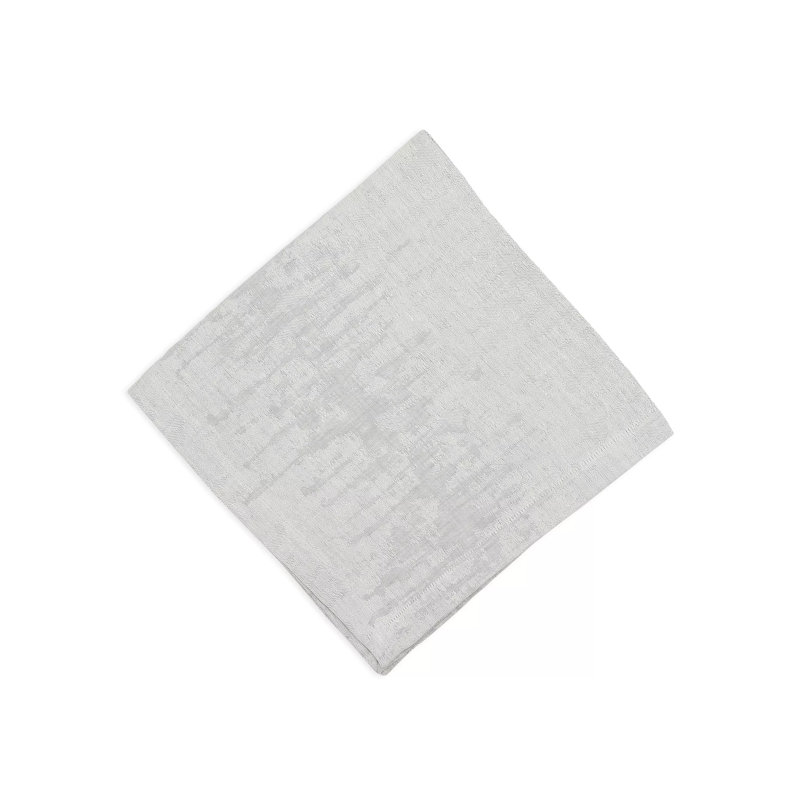 Texture Linen Square Napkins, Silver