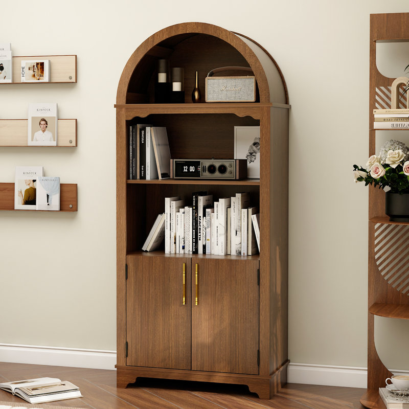 Vitrine 70,9 po Tallarched Retro, Brun