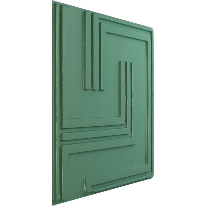 Falkirk Ross 19.7" x 19.7" Wall Panelling, Universal Pearl Metallic Sea Mist
