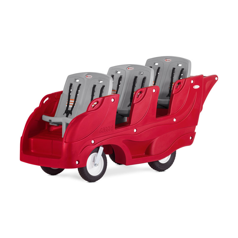Gaggle Parade Multi-Child Buggy, Red/Gray