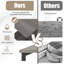 Ebern Designs - Grand bureau d'ordinateur en L 60 po avec 4 tablettes de rangement-293210075