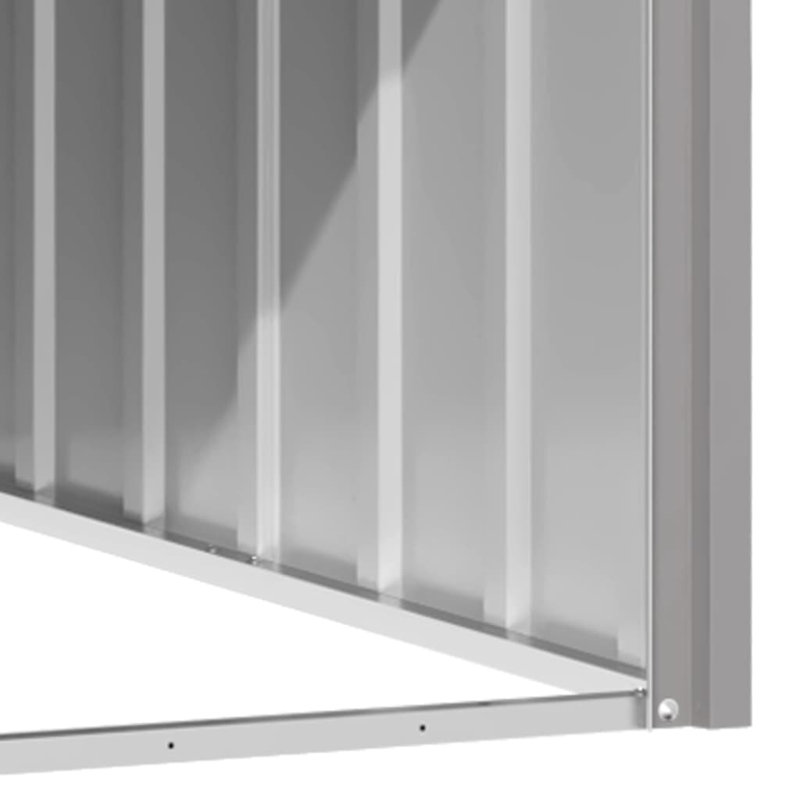 Huddersfield Dog Hutch, Grey, 116.5cm W x 153cm H x 81.5cm D
