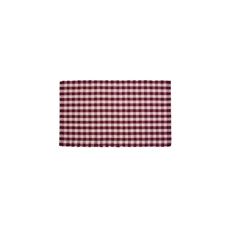 Waseca Cotton Plaid Indoor Rug, Rectangle 5' x 8'