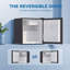 Réfrigérateur compact 1,62 pi³, mini-frigo, noir