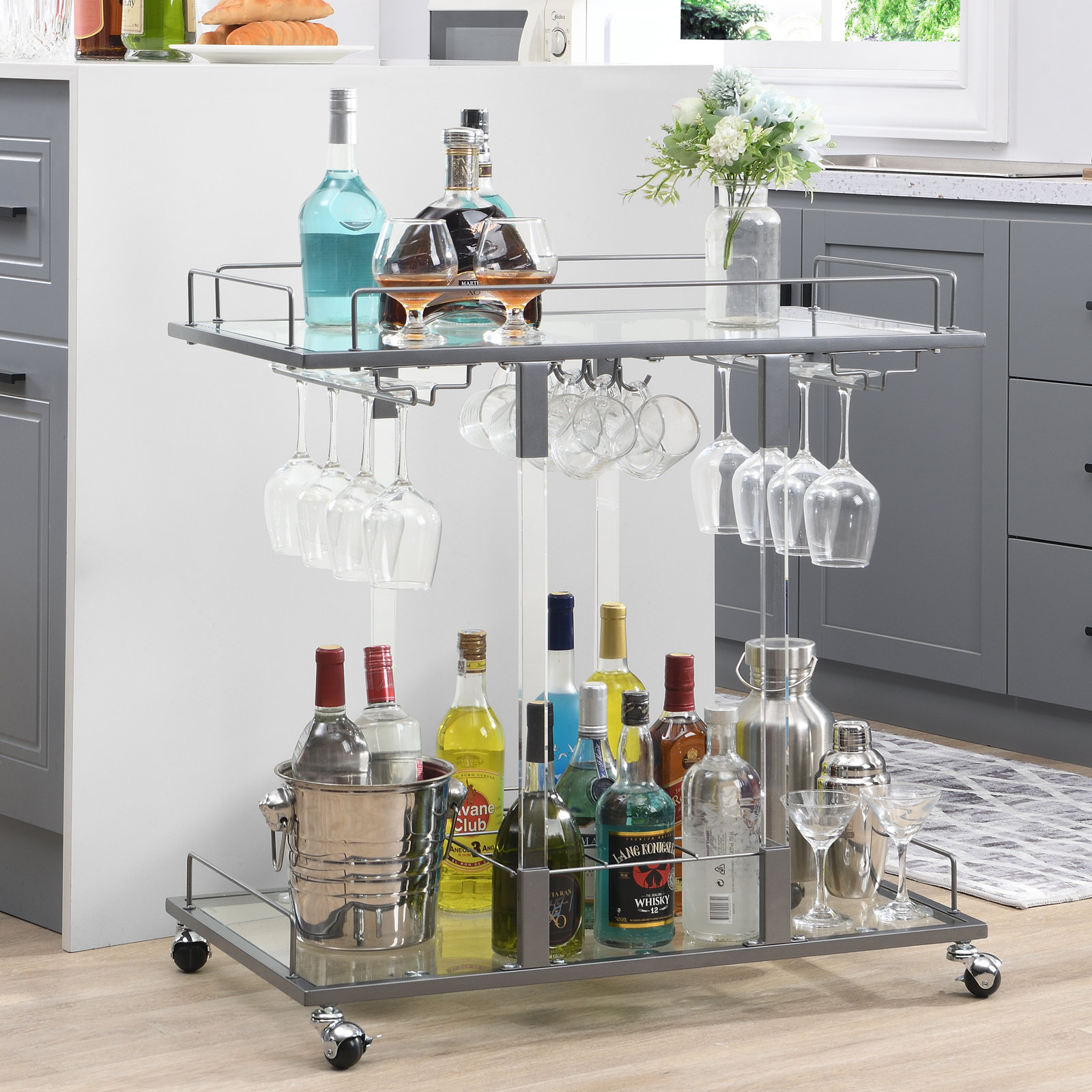 Rebrilliant Kibwe Bar Cart & Reviews | Wayfair