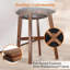 Tabouret de comptoir pivotant H 26 po Martina-528203468