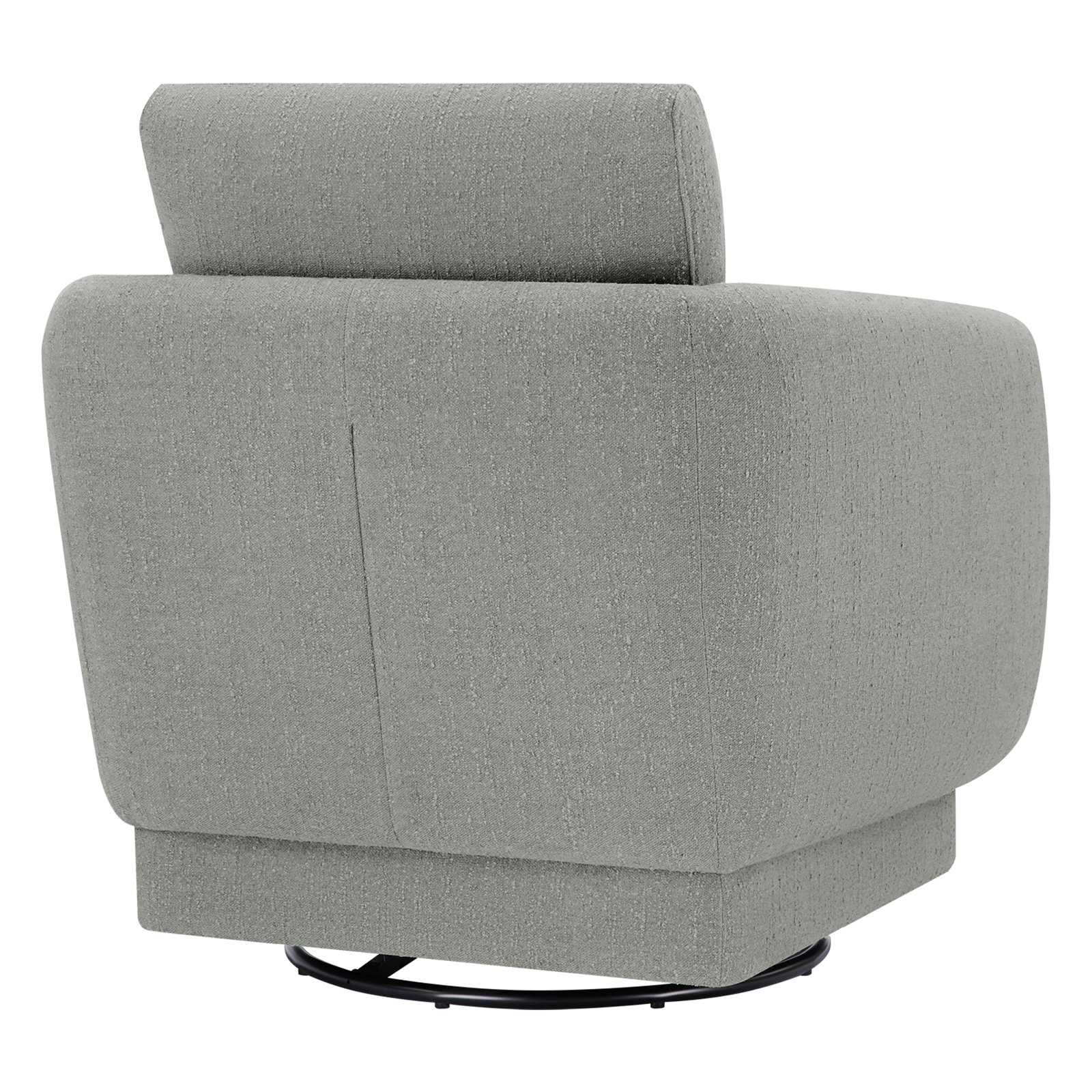 Ramel Swivel Armchair, Mellow Gray Chenille