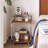 3-Layer Sofa Small Side Table, Wooden Bedside Table Snack Side Table With Storage Rack, Household Side Table Trolley With Wheels Living Room Antique Sofa Coffee Table Corner Table-626395254