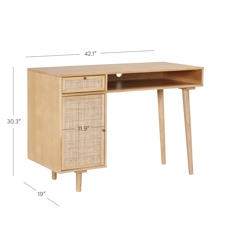 Solid Wood Base Computer Desk