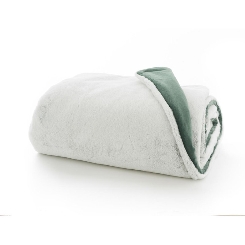 Polyester Throw, Silver, W130 x L180cm