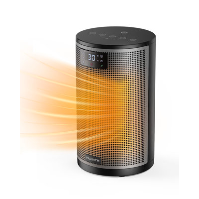 5118BTU Portable Heater, 1500W PTC Electric with ECO Mode,Auto on/off, Quiet for Home, Office