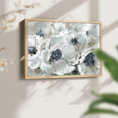 Blues en fleurs - reproduction encadrée - réversible