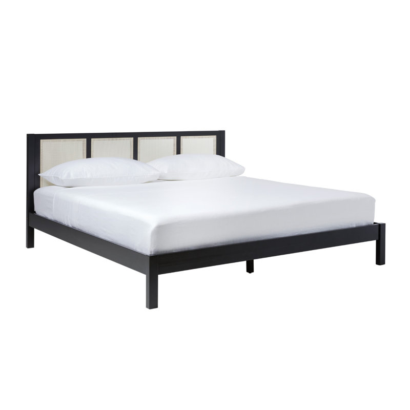 Boho Solid Wood Rat Panel Headboard  Bedframe –