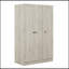 Penderie à 3 portes avec tablettes, gris-1164664004