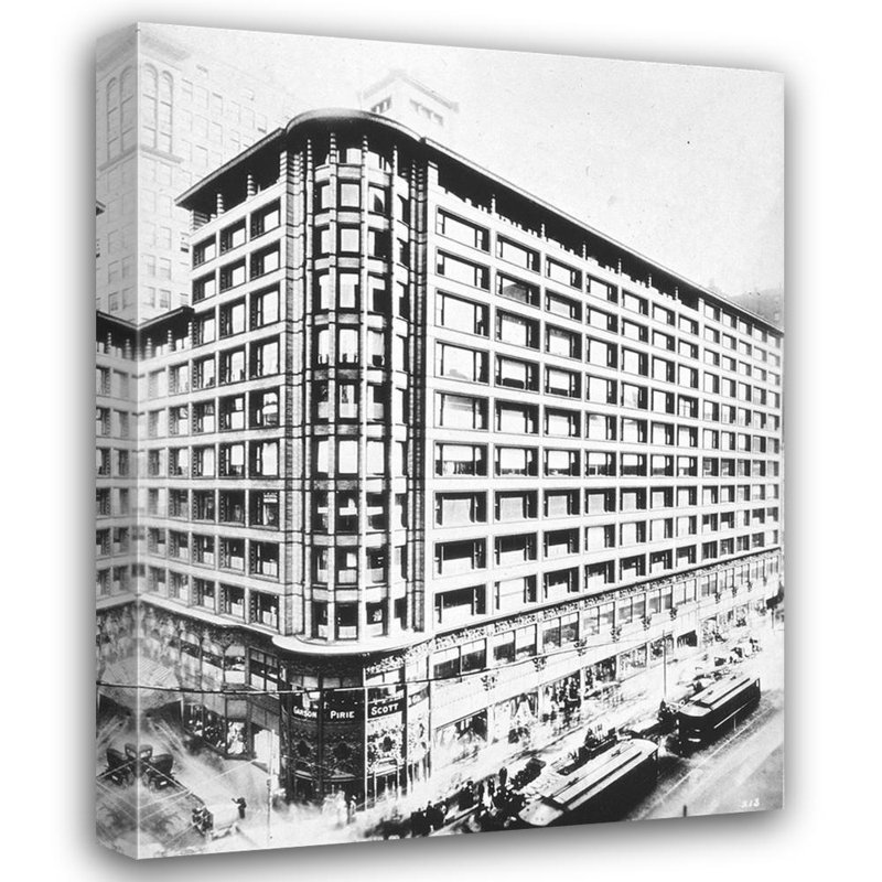 Édifice Carson Pirie Scott à Chicago, H 24 po x l 19 po