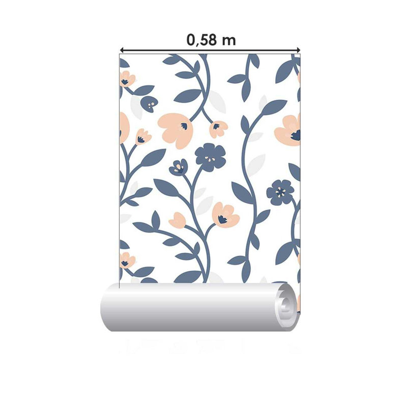 Rouleau de papier peint adhésif lisse L 126 po x l 24 po Hogge