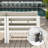6 - Person Outdoor Aluminum Patio Conversation Furniture Set with Fire Pit Table, Sectional Deep Seating Group with Cushions-733233159-733233166