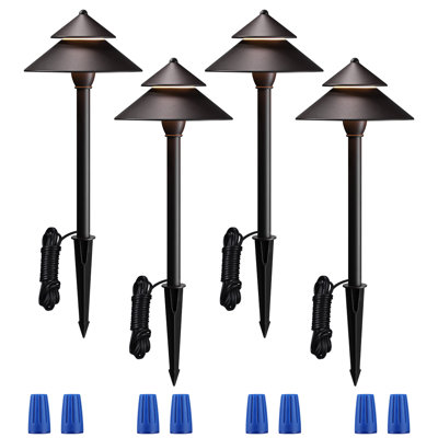 LED Landscape Pathway Lighting, 3W AC/DC 12V-24V Low Voltage Path Lights