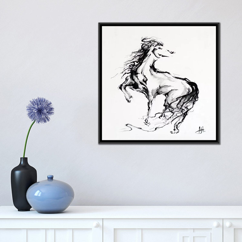 « fierté », impression sur toile, H 18 po x l 18 po x P 1,5 po, Toile avec cadre noir, Pas de tapis