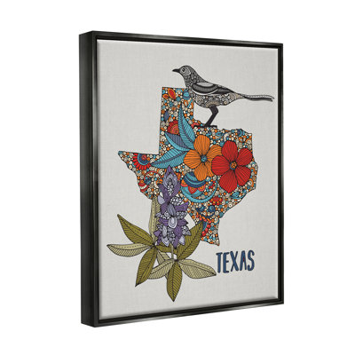 " Texas Bluebonnet State Bird Intricate Floral " by Valentina Harper