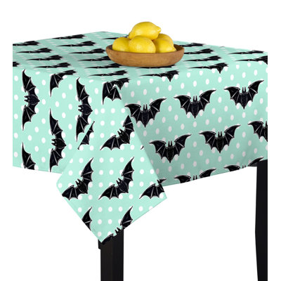 Simoneau Halloween Bats Dots Tablecloth