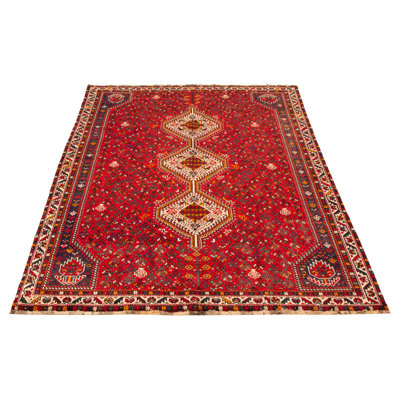 Evey One-of-a-Kind Rectangle 6'9" X 9'7" 1990s Wool Area Rug in Red