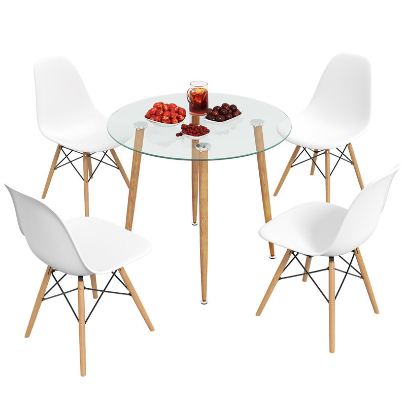 Keijah 4 - Person Four Leg Dining Set