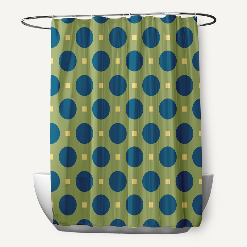 Rideau de douche Geartsje, Vert / Sarcelle
