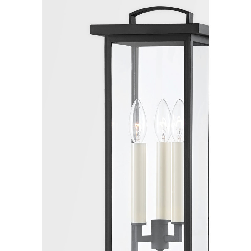 Eden 3 Light Post, Textured Black
