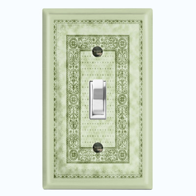 Elegant Lime Green Carpet Rug Print 1 - Gang Toggle Light Switch Standard Wall Plate