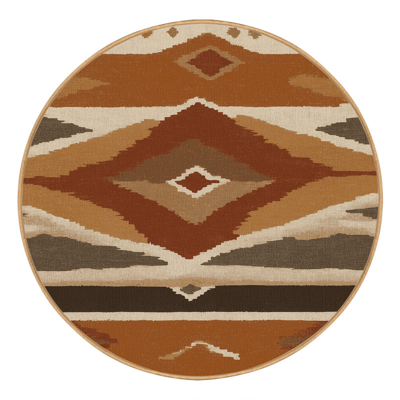Copper Horizon Rug, Round 5'
