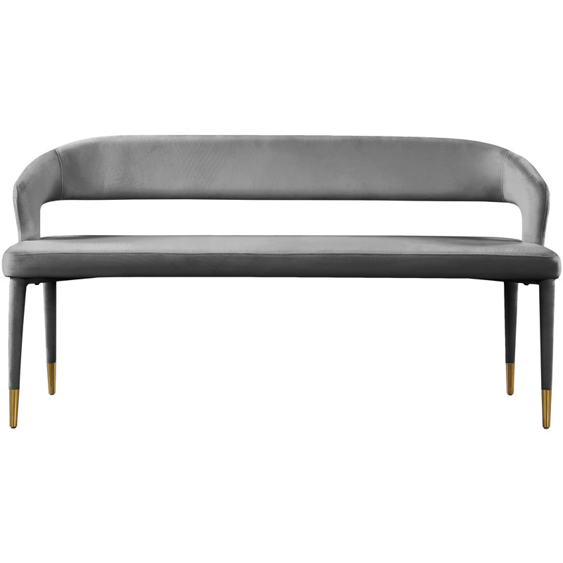 Banc Destiny, Velours gris